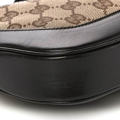 Gucci Monogram Web Small Jackie O Hobo Dark Brown 10 of 11