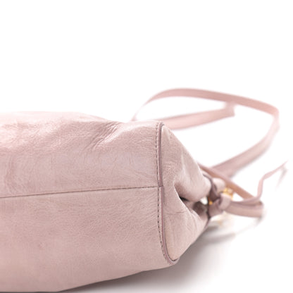 Miu Miu Vitello Shine Crossbody Clutch Mughetto 9 of 10