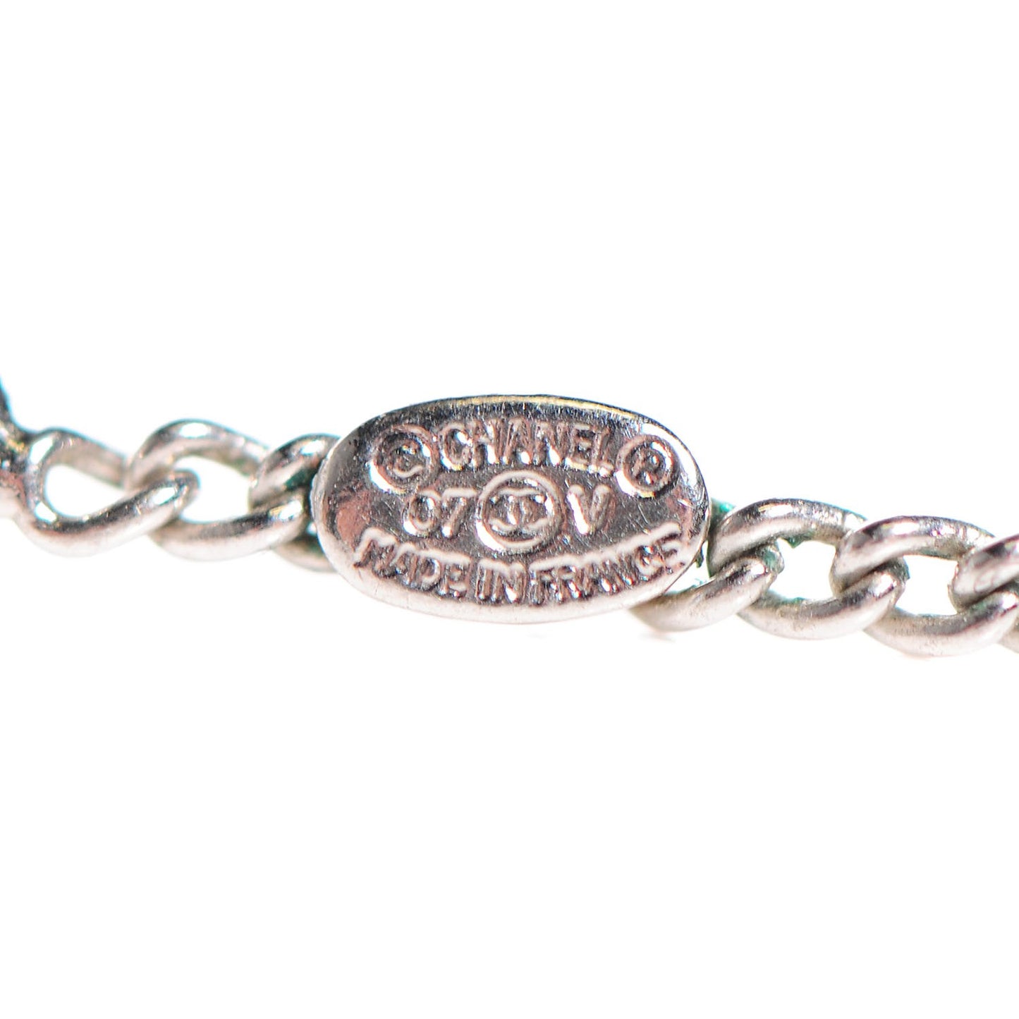 Crystal Timeless CC Necklace Silver