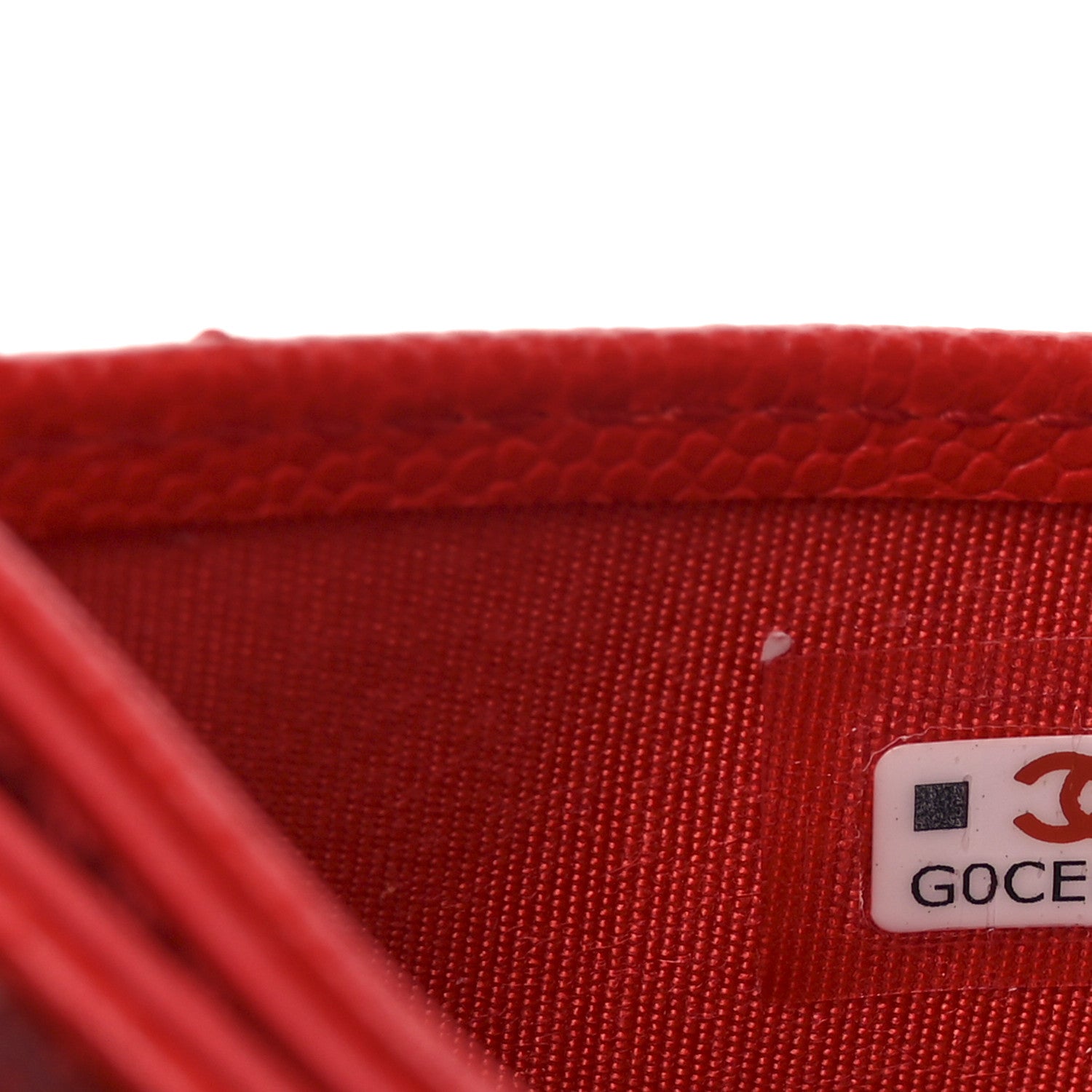 Chanel Caviar Quilted Card Holder Red 7 of 9