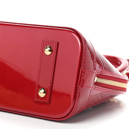 Louis Vuitton Vernis Rayures Alma BB Pomme D'Amour 7 of 8