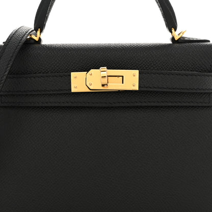 Hermes Epsom Mini Kelly Sellier 20 Black 8 of 11