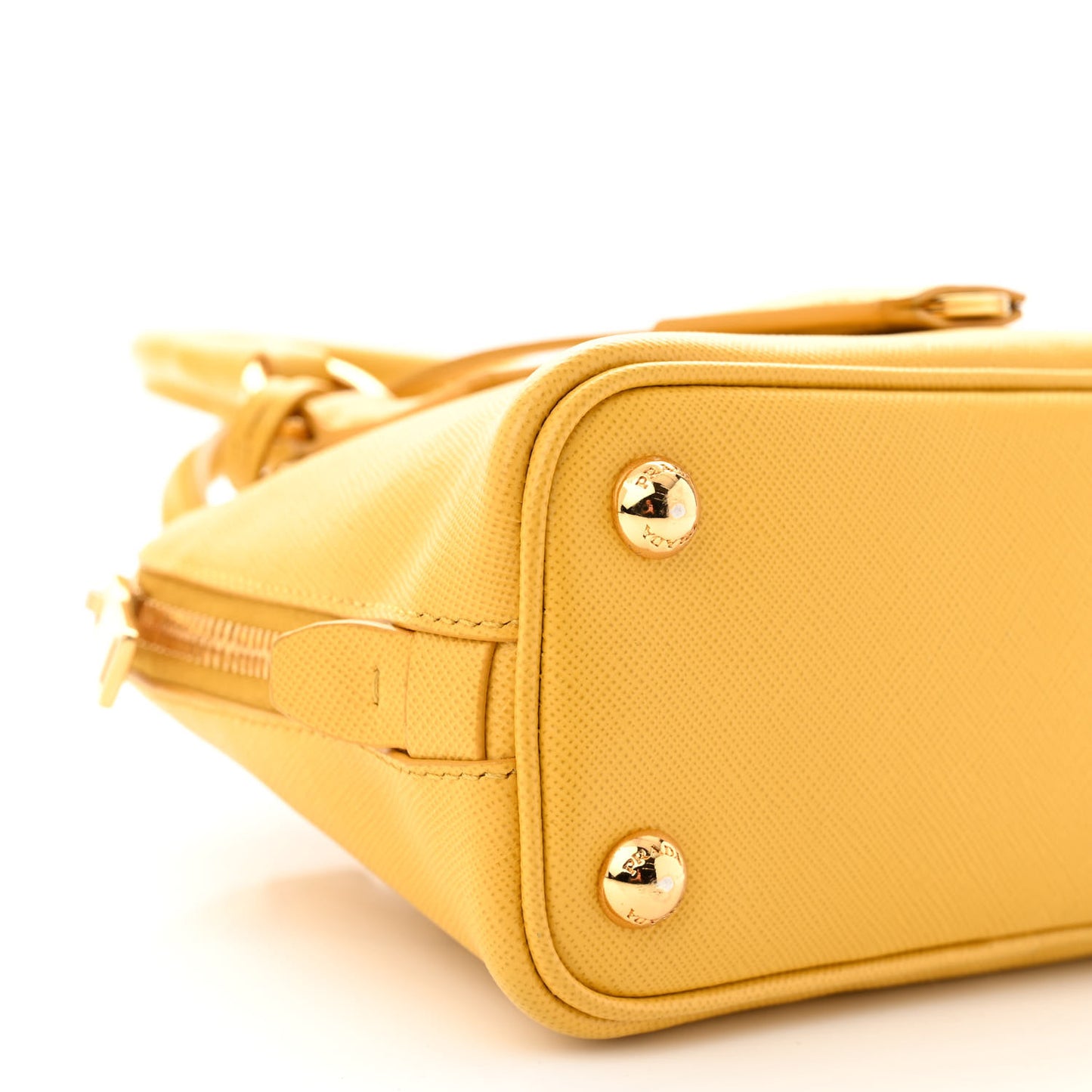Saffiano Lux Mini Promenade Tote Yellow