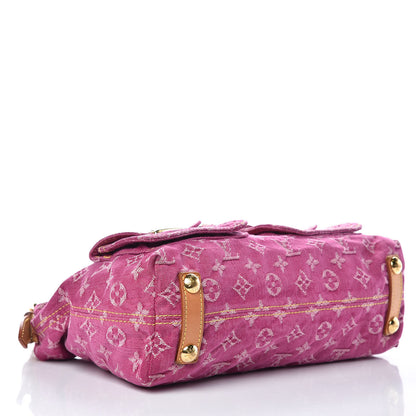 Louis Vuitton Denim Baggy PM Fuchsia 4 of 12