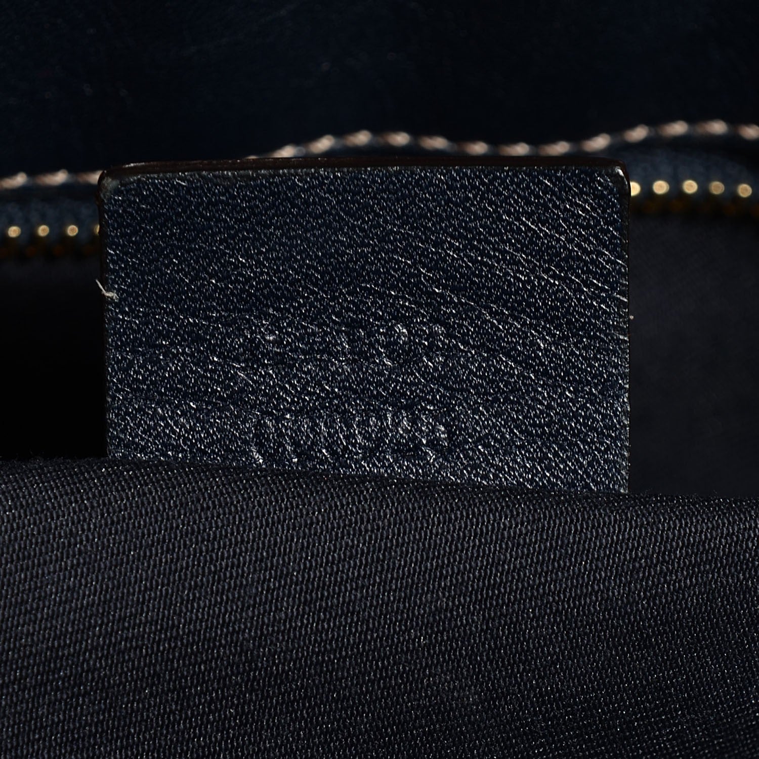 Gucci Calfskin Large Horsebit Chain Hobo Navy Blue 7 of 8