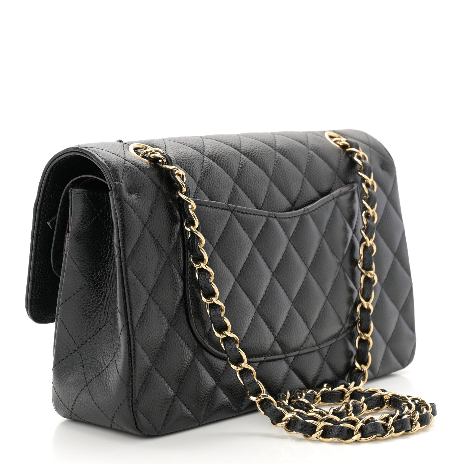 Chanel Caviar Quilted Medium Double Flap Black 3 of 10