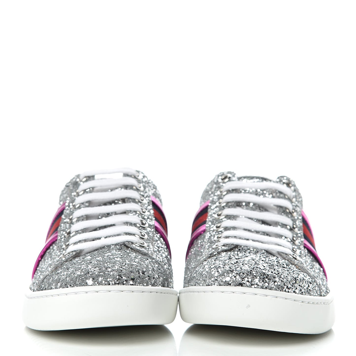 Glitter Web Ace Sneakers 36 Silver