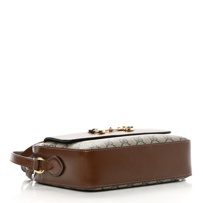 Gucci GG Supreme Monogram Small Horsebit 1955 Shoulder Bag Beige Brown Sugar 4 of 11