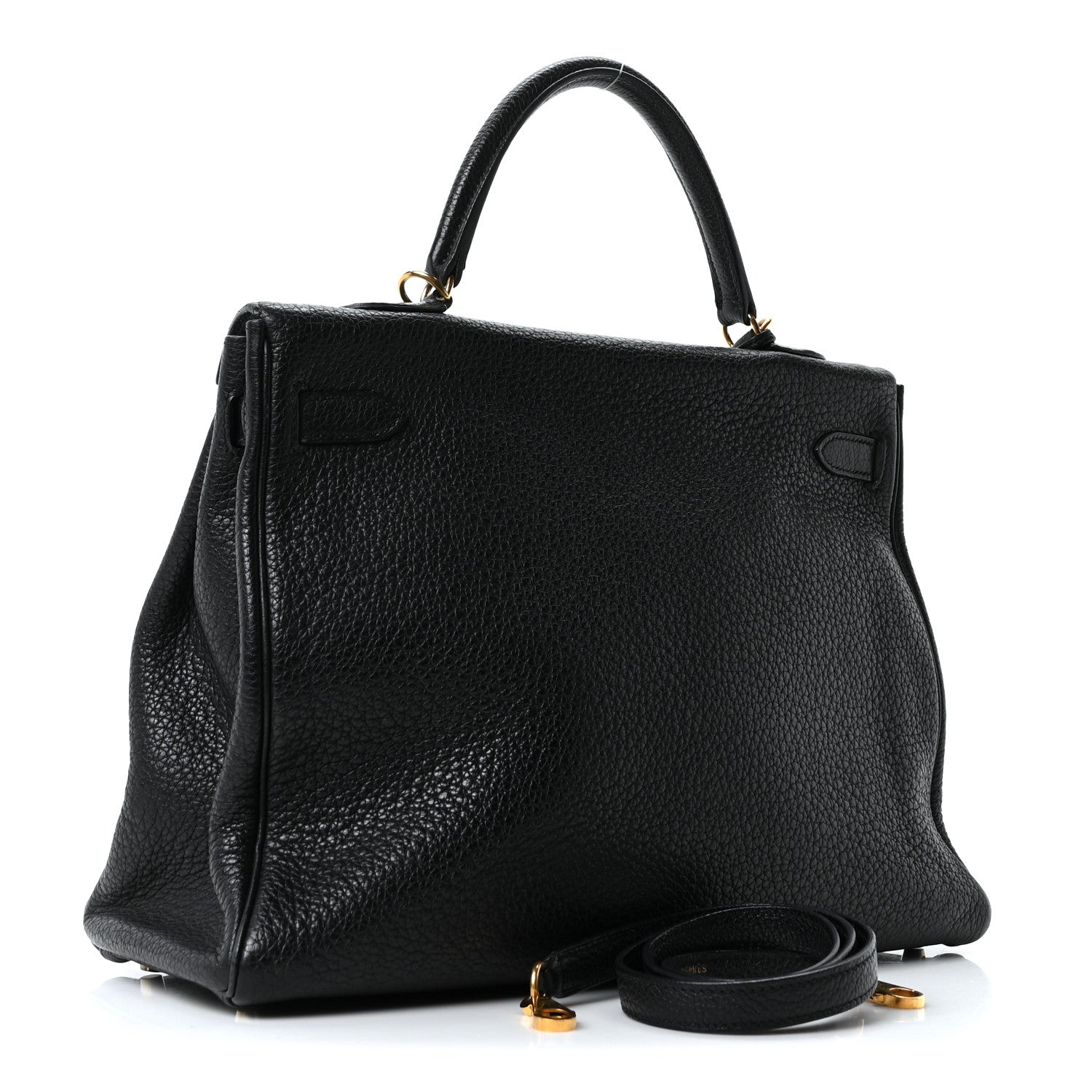 Hermes Fjord Kelly Retourne 35 Black 3 of 10