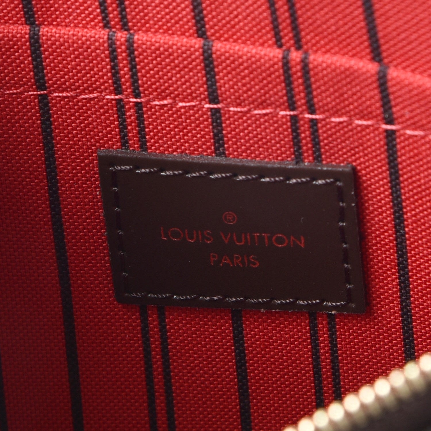 Louis Vuitton Damier Ebene Neverfull MM GM Pochette 6 of 8