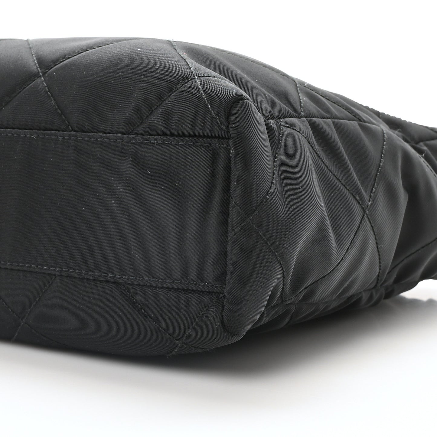 Re-Nylon Impuntu Quilted Re-Edition 1995 Chaine Small Tote Bag Black