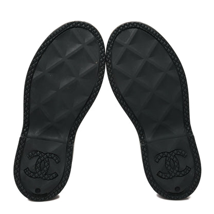 Chanel Caoutchouk CC High Boots 38 Black 5 of 7