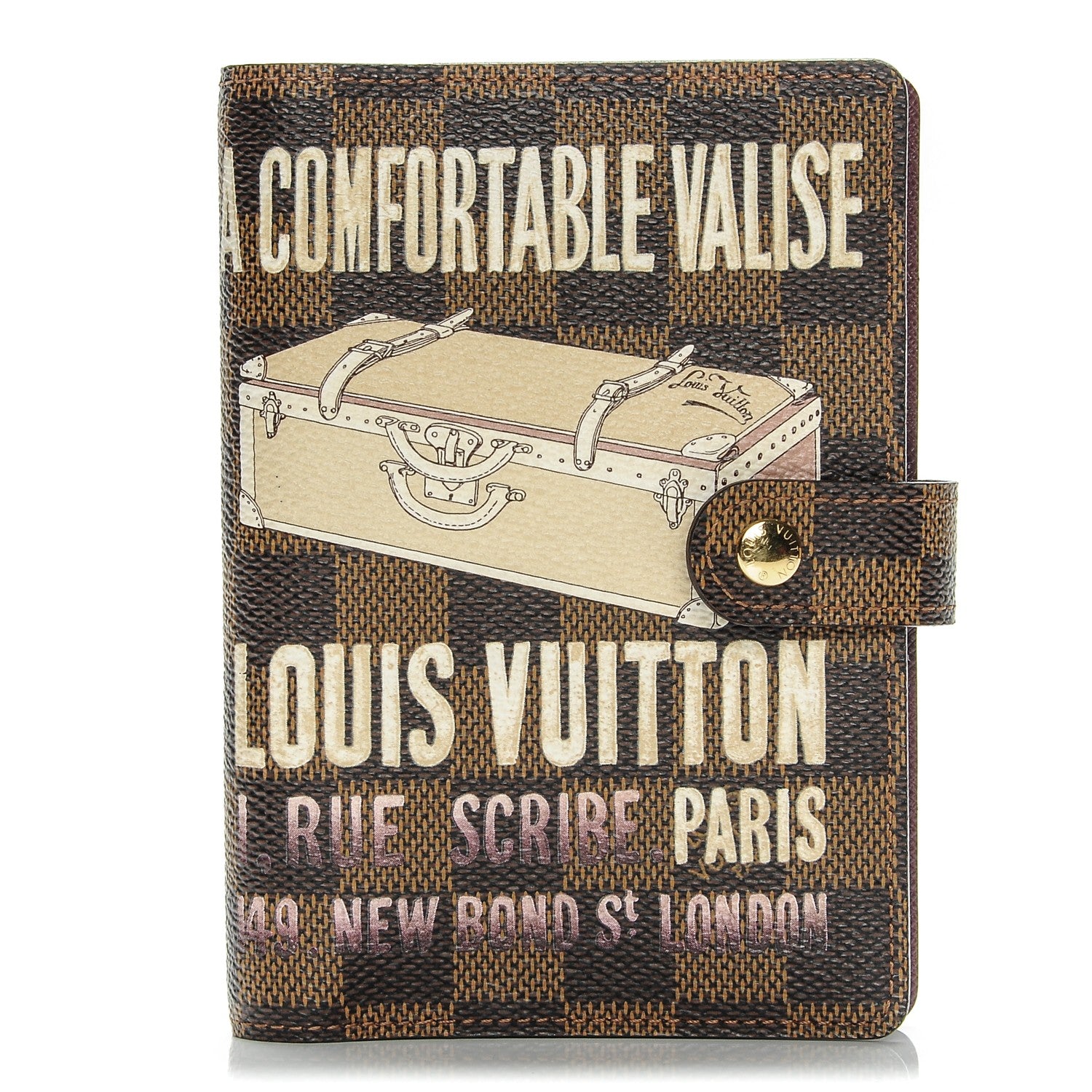 Louis Vuitton Damier Ebene Valise Small Ring Agenda Cover 1 of 6