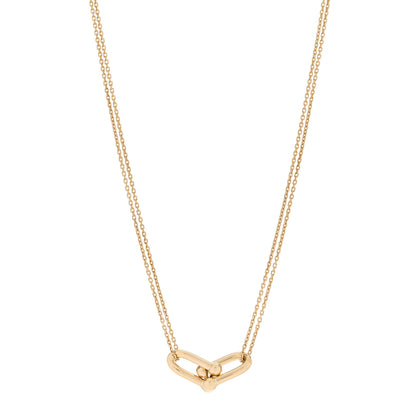 Tiffany 18K Yellow Gold HardWear Double Link Pendant Necklace 1 of 4