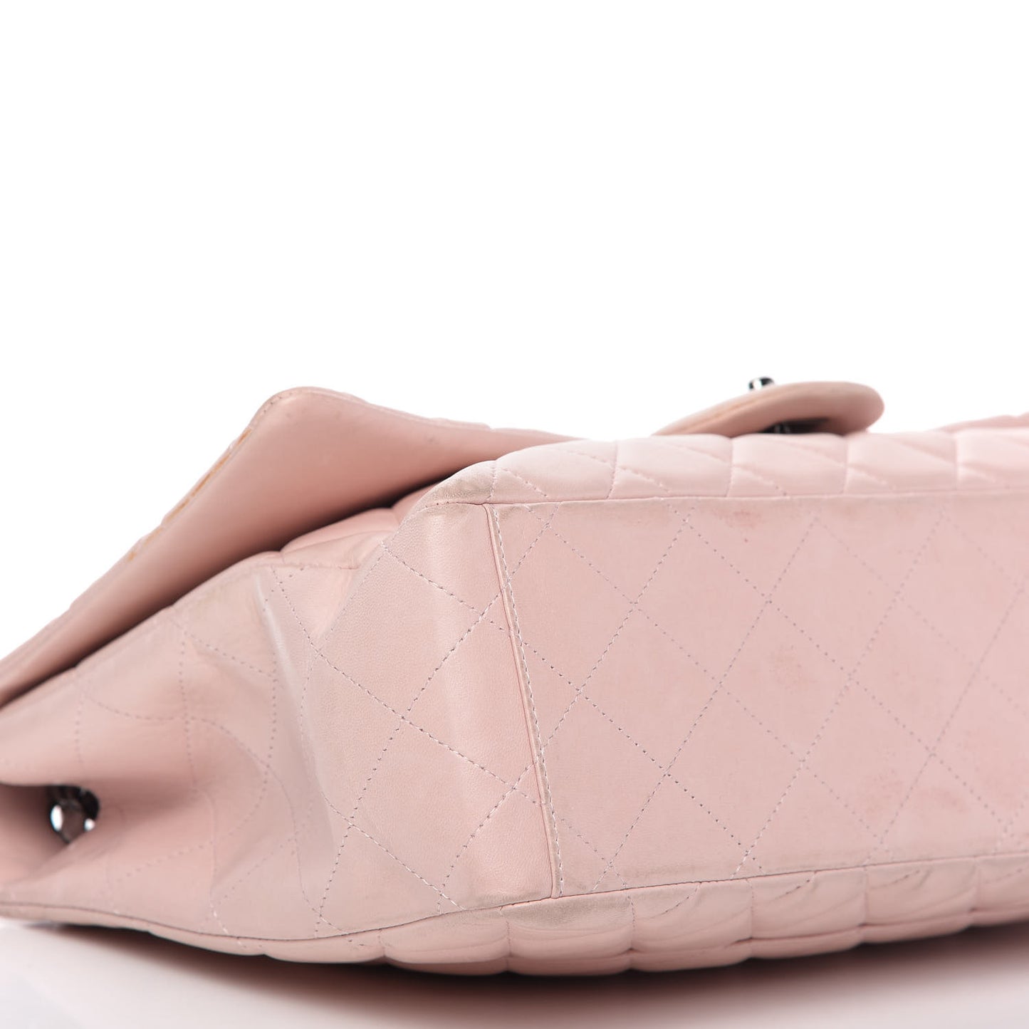 Lambskin Quilted Maxi Single Flap Pink