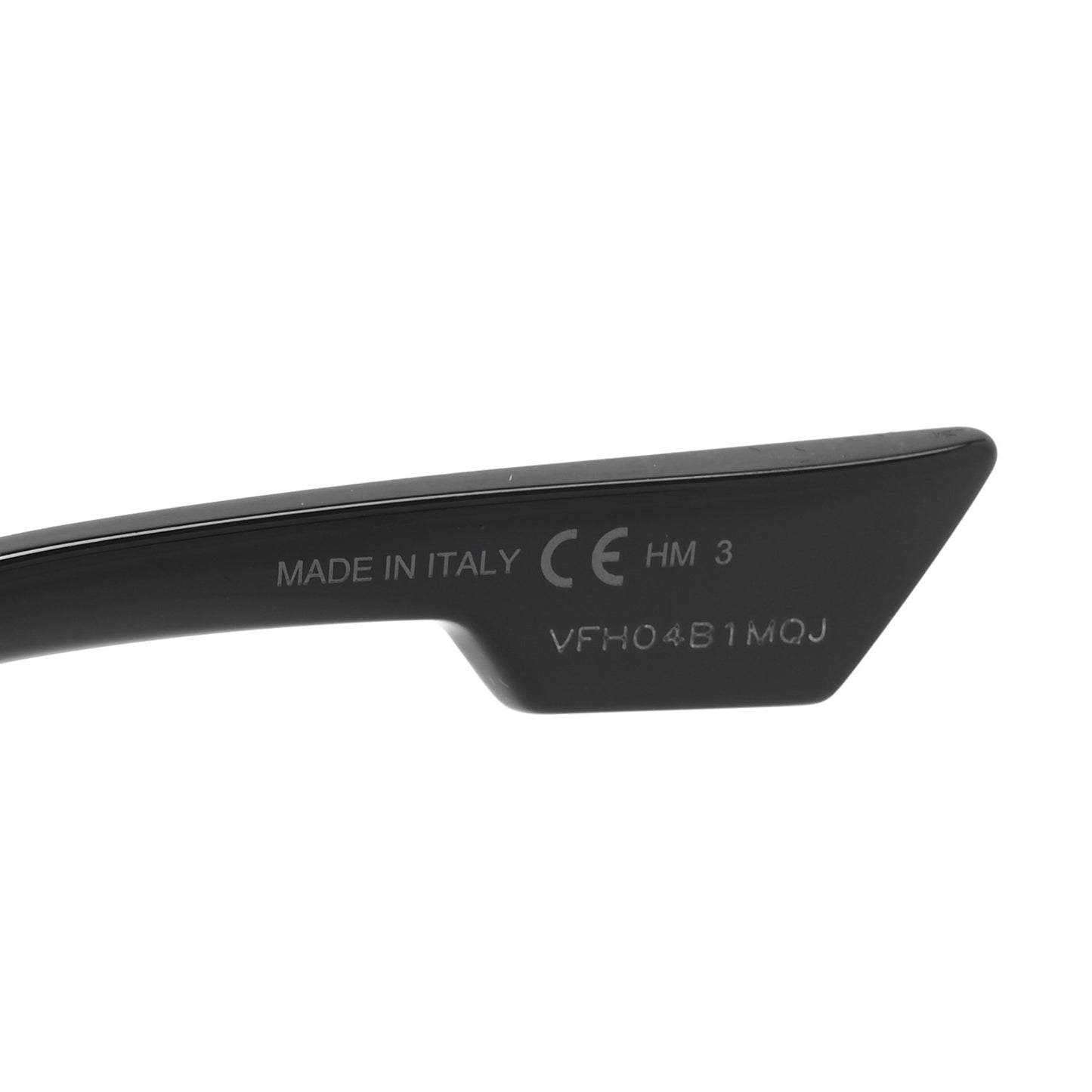 Acetate Oblique Oval Sunglasses Black