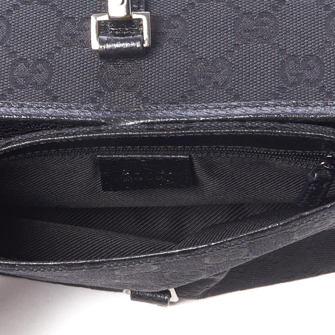 Gucci GG Monogram Web Flight Belt Bag Black 5 of 10