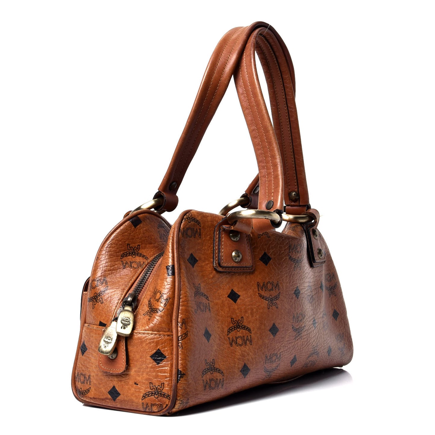 Visetos Pocket Satchel Cognac