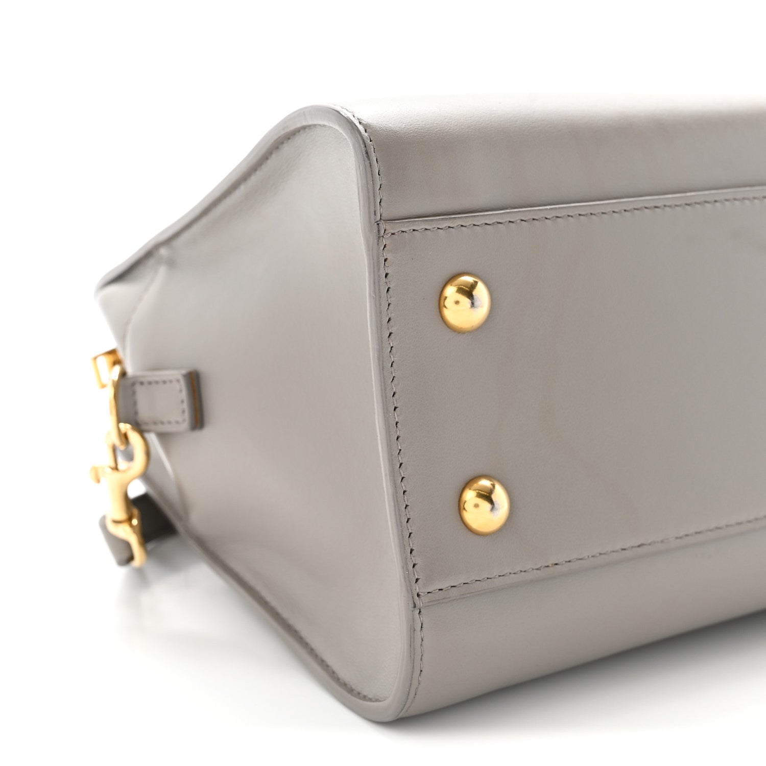Saint Laurent Calfskin Monogram Baby Cabas Fog 9 of 11