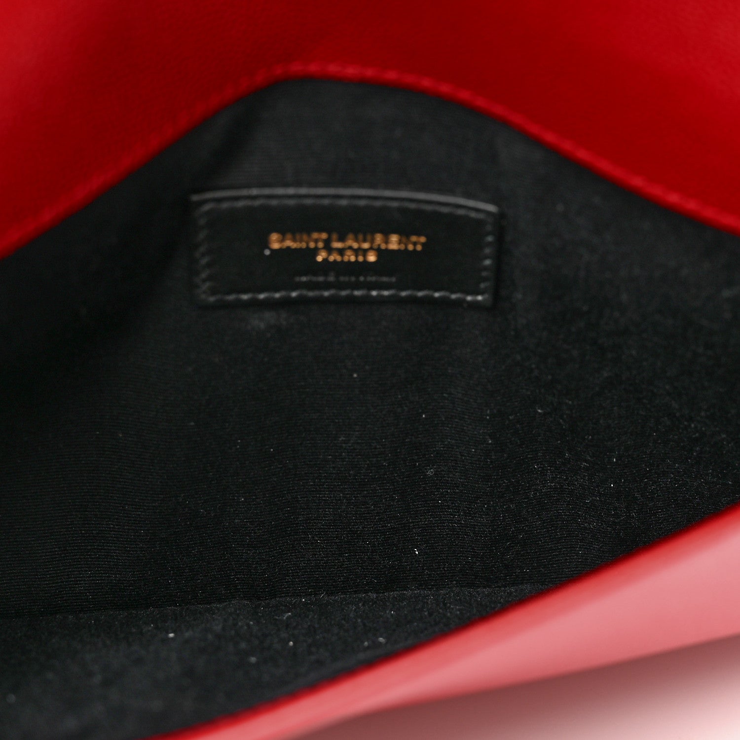 Saint Laurent Grain De Poudre Uptown Pouch Red 5 of 7