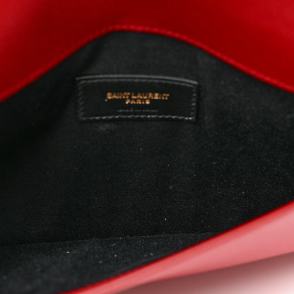Saint Laurent Grain De Poudre Uptown Pouch Red 5 of 7