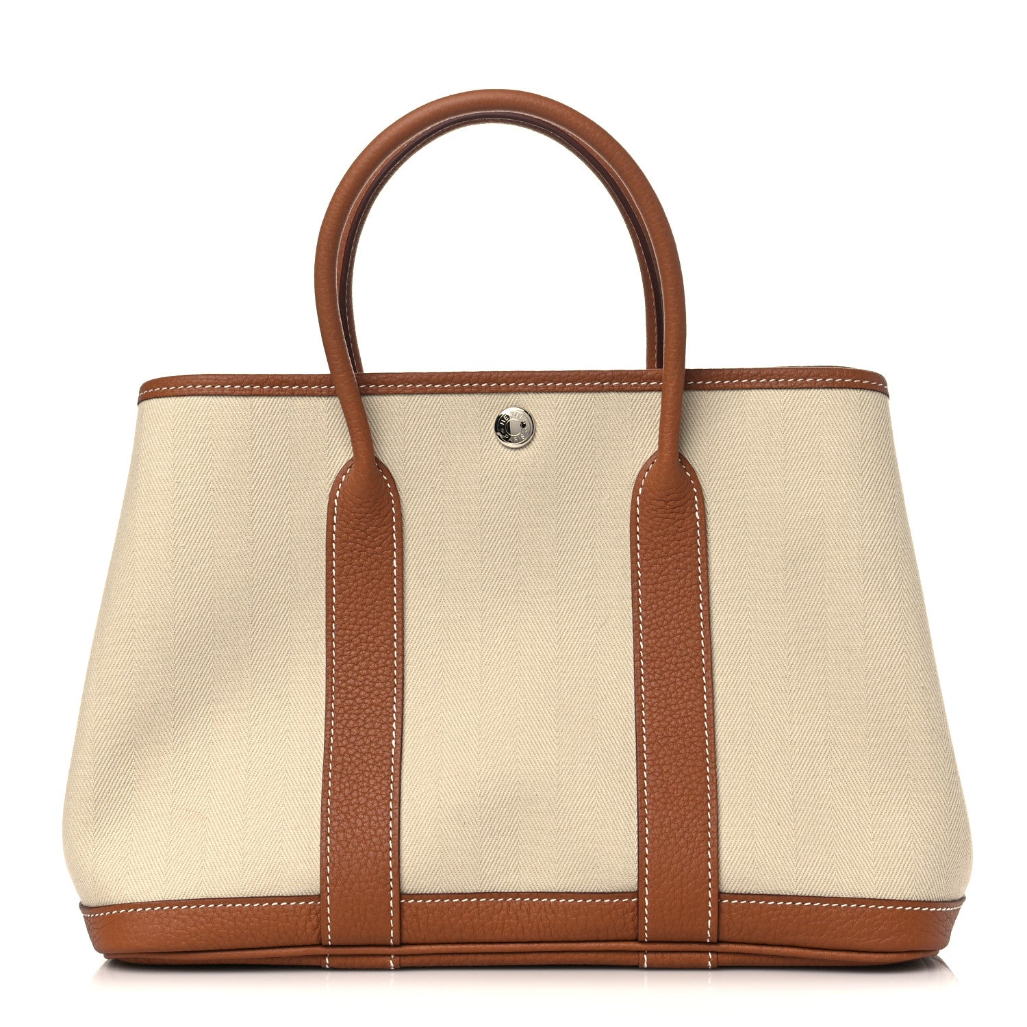 Hermes Toile Negonda Garden Party 30 TPM Tote Gold 1 of 9