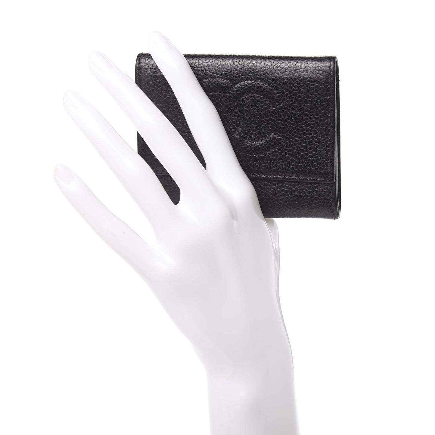 Caviar Timeless CC Flap Card Holder Black