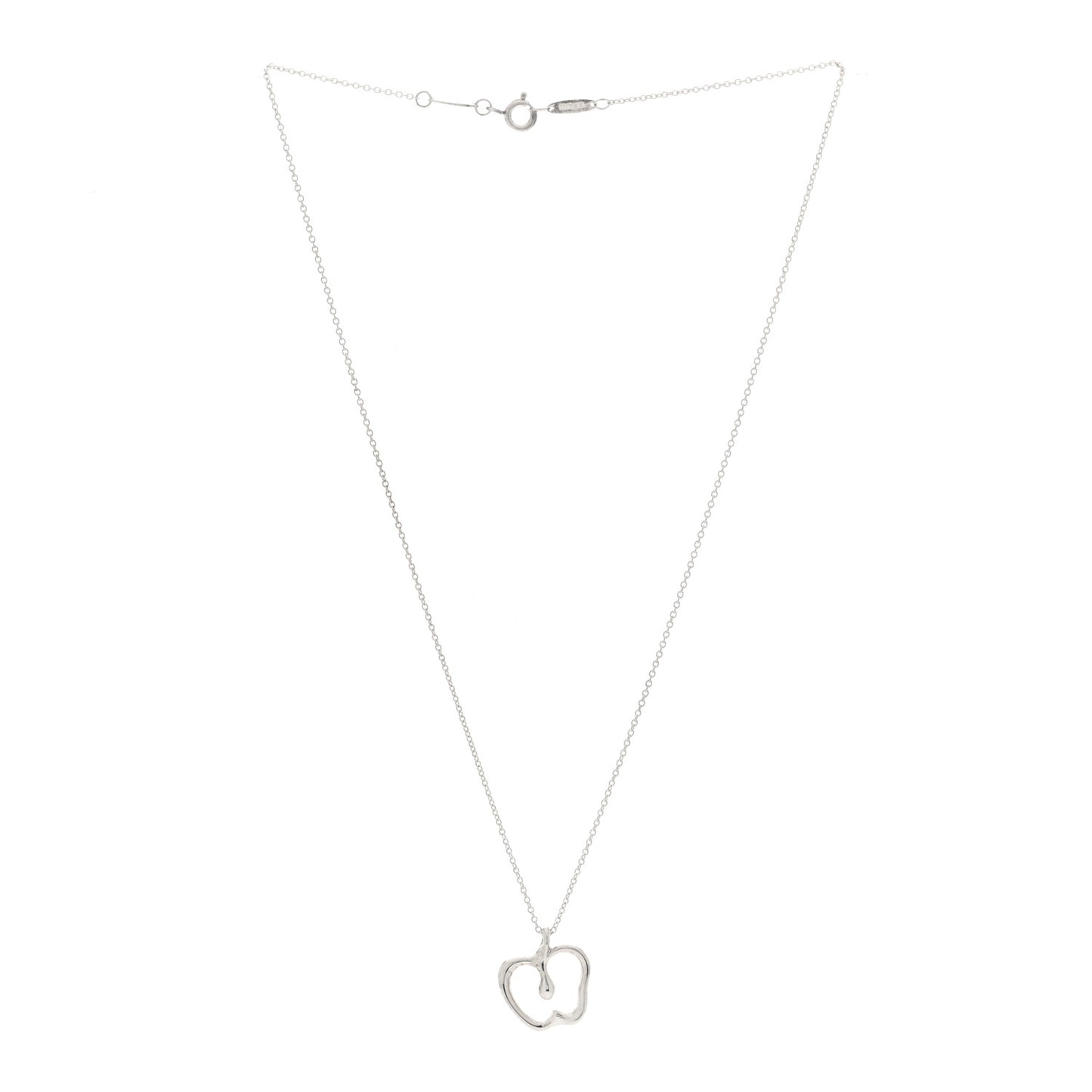 Sterling Silver Elsa Peretti Apple Pendant Necklace