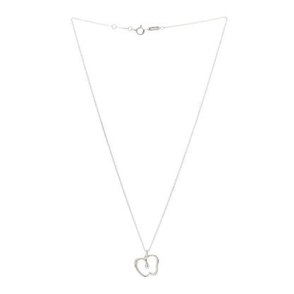 Tiffany Sterling Silver Elsa Peretti Apple Pendant Necklace 2 of 4