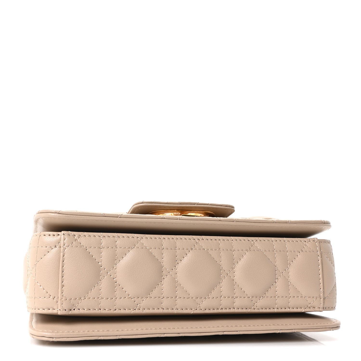 Christian Dior Lambskin Cannage Small Jolie Top Handle Bag Powder Beige Latte 7 of 19