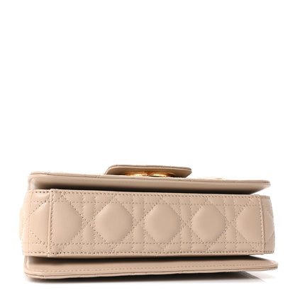 Christian Dior Lambskin Cannage Small Jolie Top Handle Bag Powder Beige Latte 7 of 19