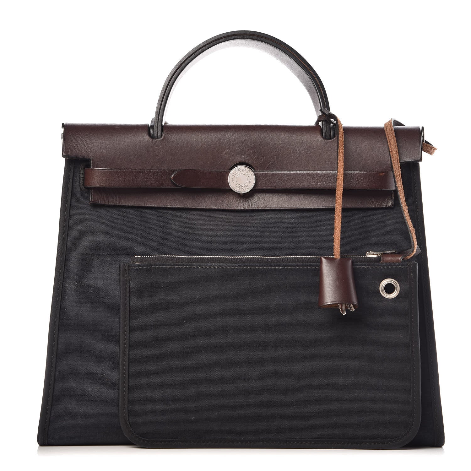 Hermes Toile Vache Hunter Herbag Zip 31 PM Black Ebene 1 of 19