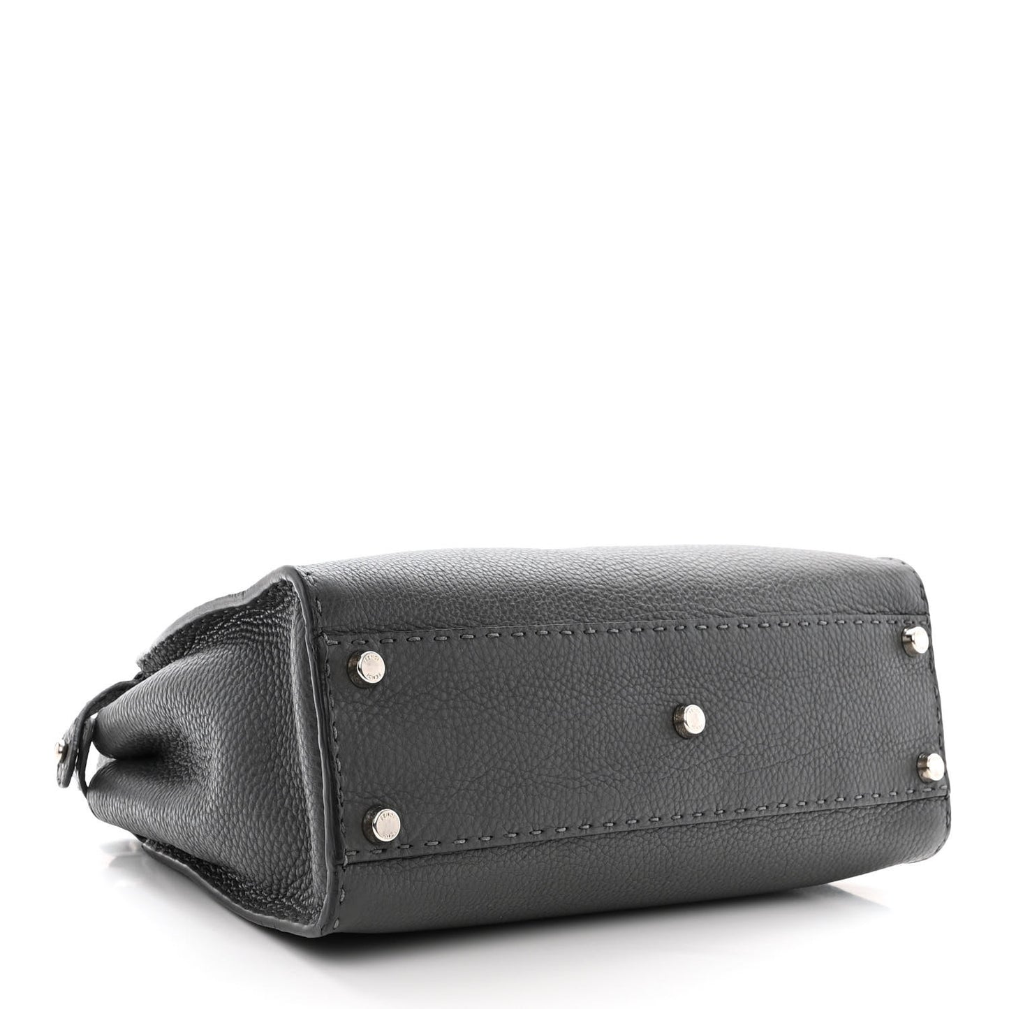 Cuoio Romano Selleria Bi-Color Medium Peekaboo Iconic Satchel Asfalto Latte