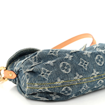 Louis Vuitton Monogram Denim Mini Pleaty Blue 8 of 9
