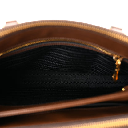 Prada Saffiano Cuir Medium Galleria Double Zip Tote Palissandro 5 of 13