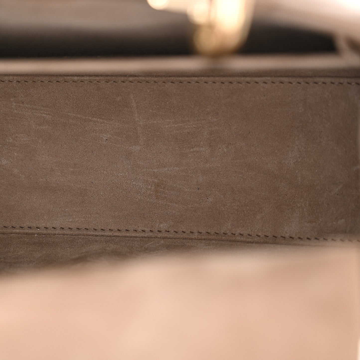 Lambskin Cannage Medium Lady Dior Warm Taupe