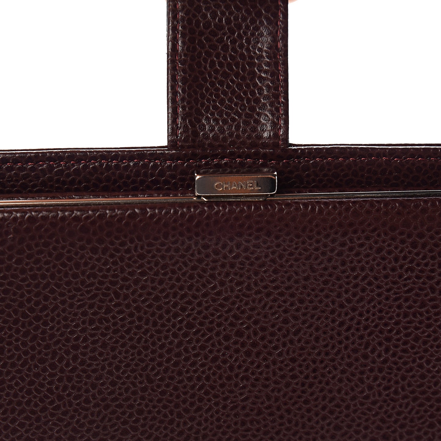 Caviar Timeless CC French Wallet Dark Bordeaux