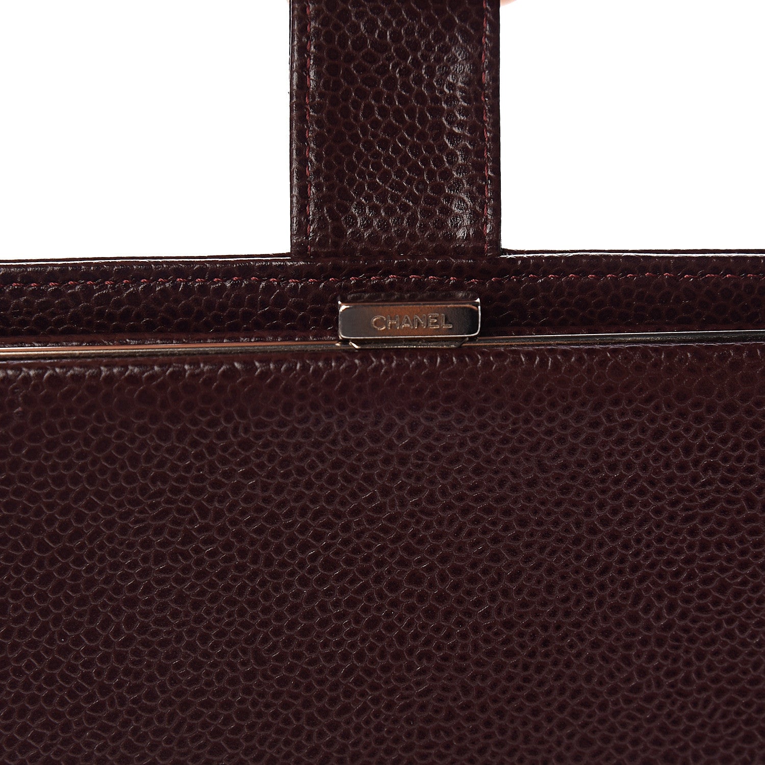 Chanel Caviar Timeless CC French Wallet Dark Bordeaux 10 of 11