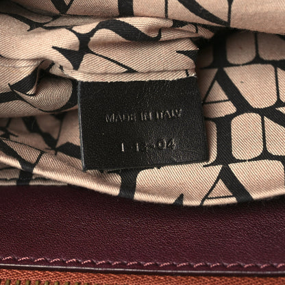 Lanvin Goatskin Medium Double Carry Burgundy Aubergine 7 of 9