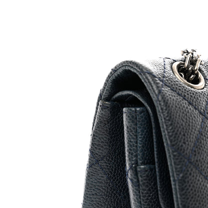 Chanel Caviar Quilted 2.55 Reissue 226 Flap Navy Blue 12 of 14