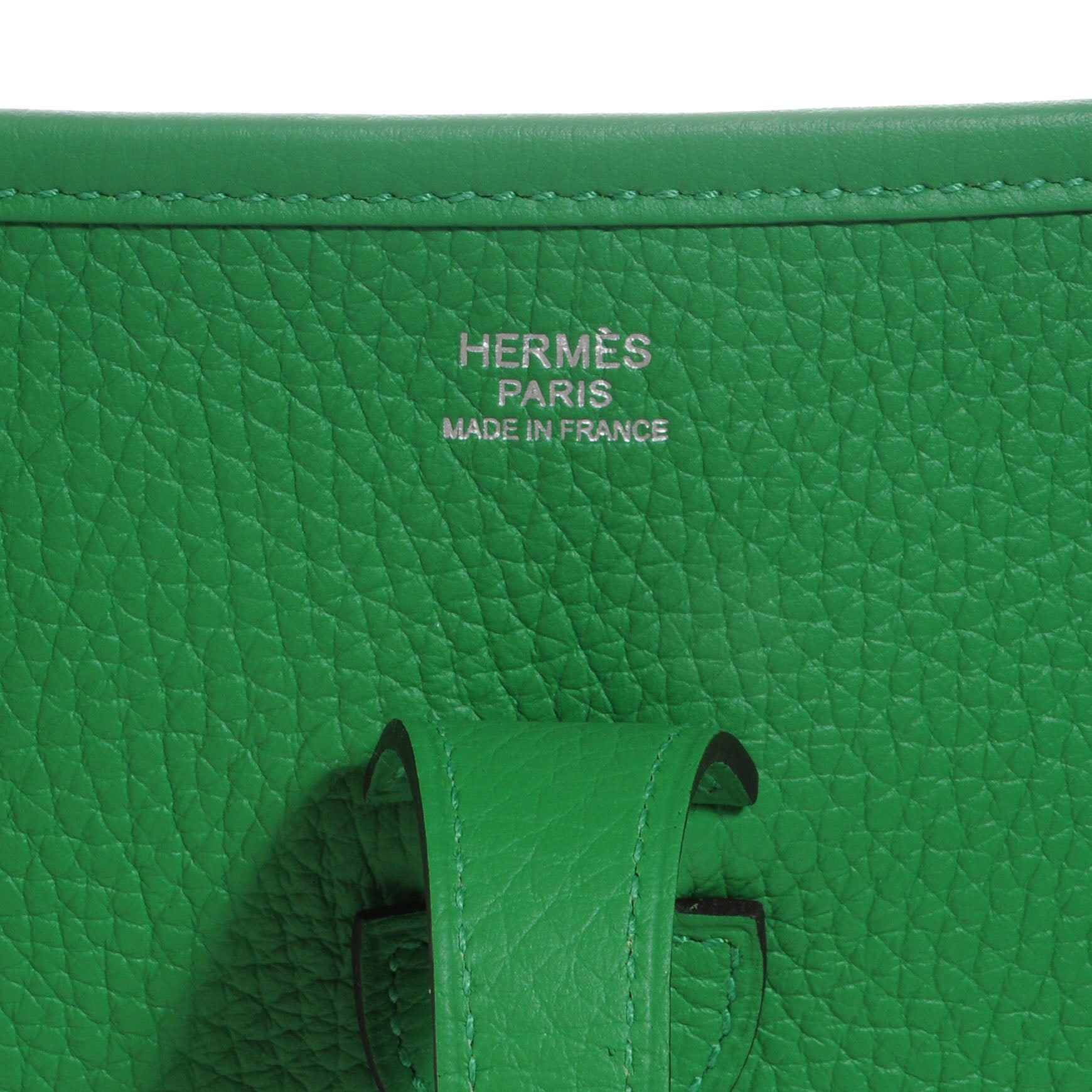 Hermes Taurillon Clemence Evelyne III PM Bambou 6 of 8
