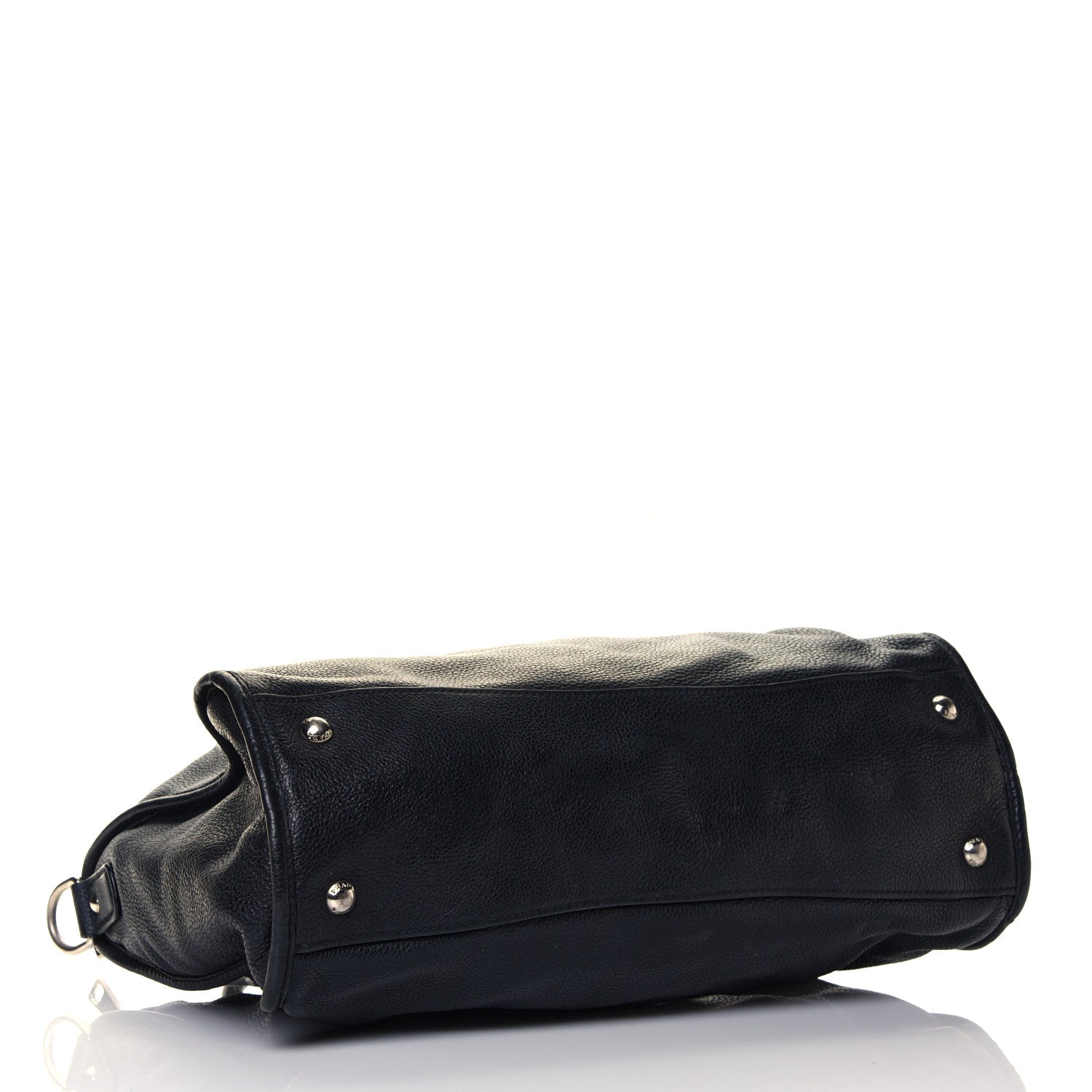 Prada Vitello Daino Top Handle Tote Black 5 of 39