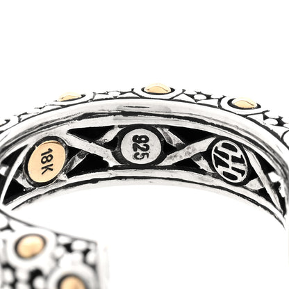 John Hardy Sterling Silver 18K Yellow Gold Dot Gypsy Hoop Earrings 4 of 4