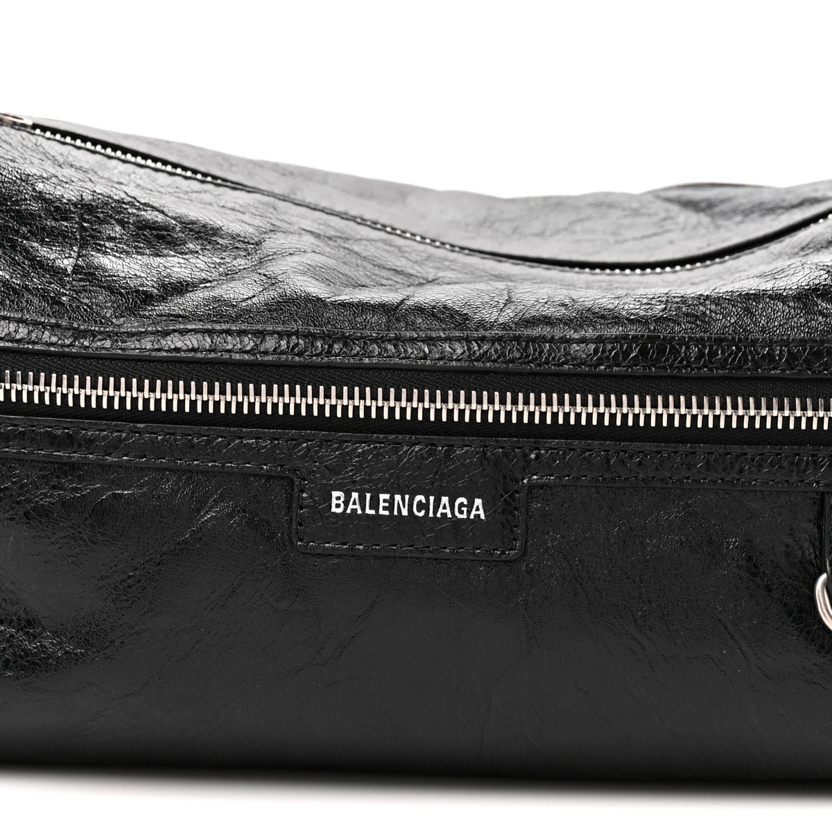 Balenciaga Agneau Arena Men's Superbusy Small Sling Zip Shoulder Bag Black 8 of 10
