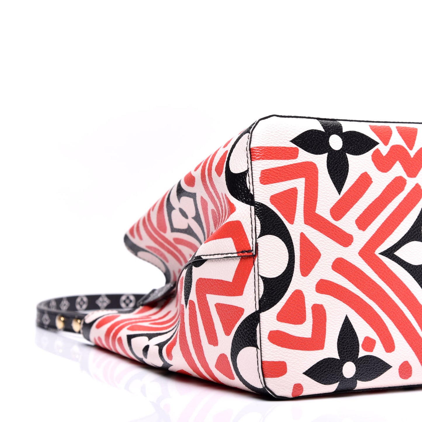 Monogram Giant Crafty NeoNoe MM Creme Rouge Black