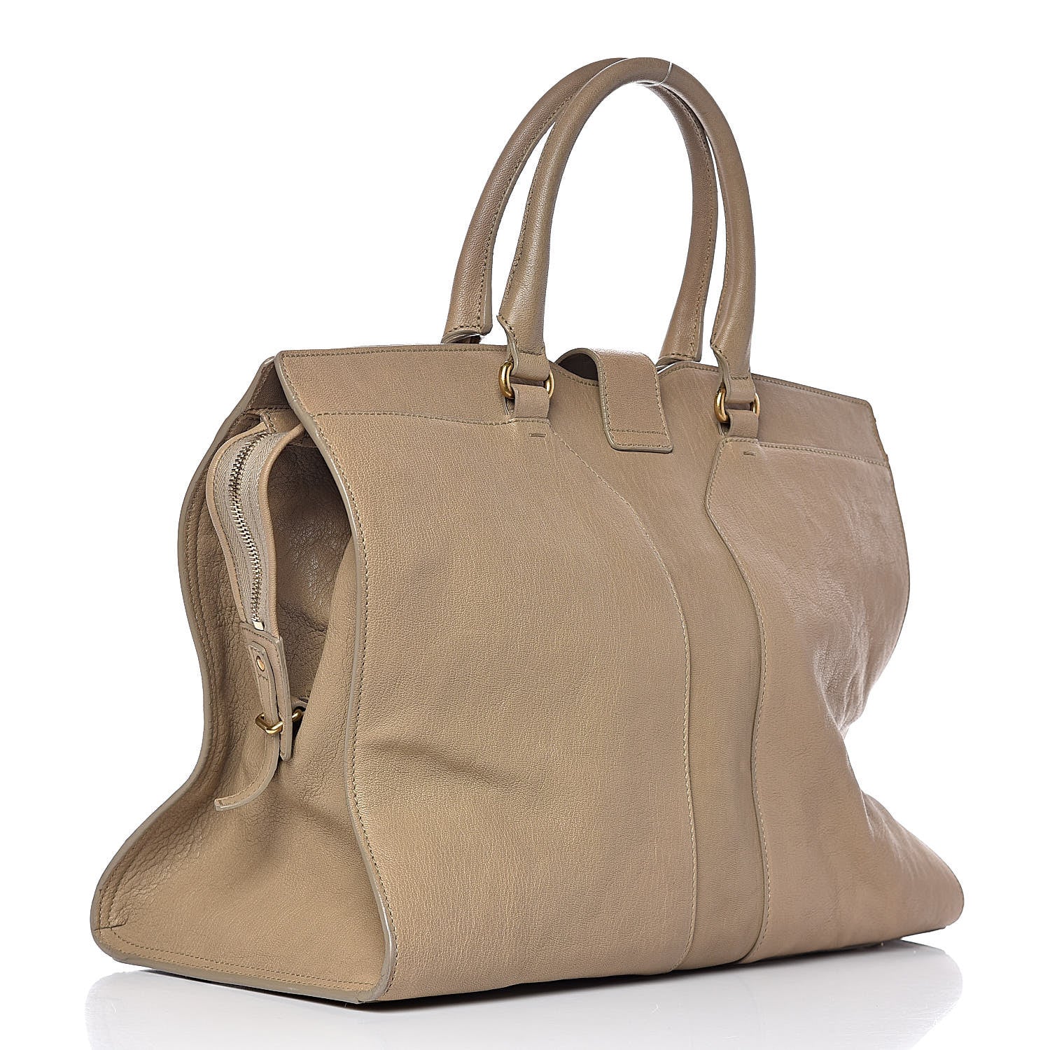 Saint Laurent Sheepskin Large Cabas ChYc Beige 3 of 19