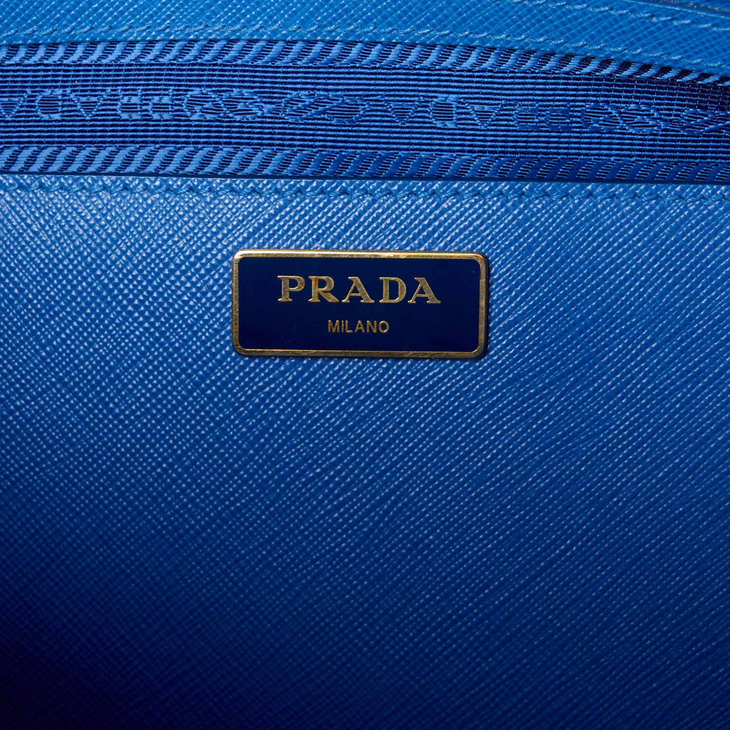 Prada Saffiano Lux Medium Galleria Double Zip Tote Azzurro 10 of 23