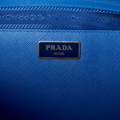 Prada Saffiano Lux Medium Galleria Double Zip Tote Azzurro 10 of 23