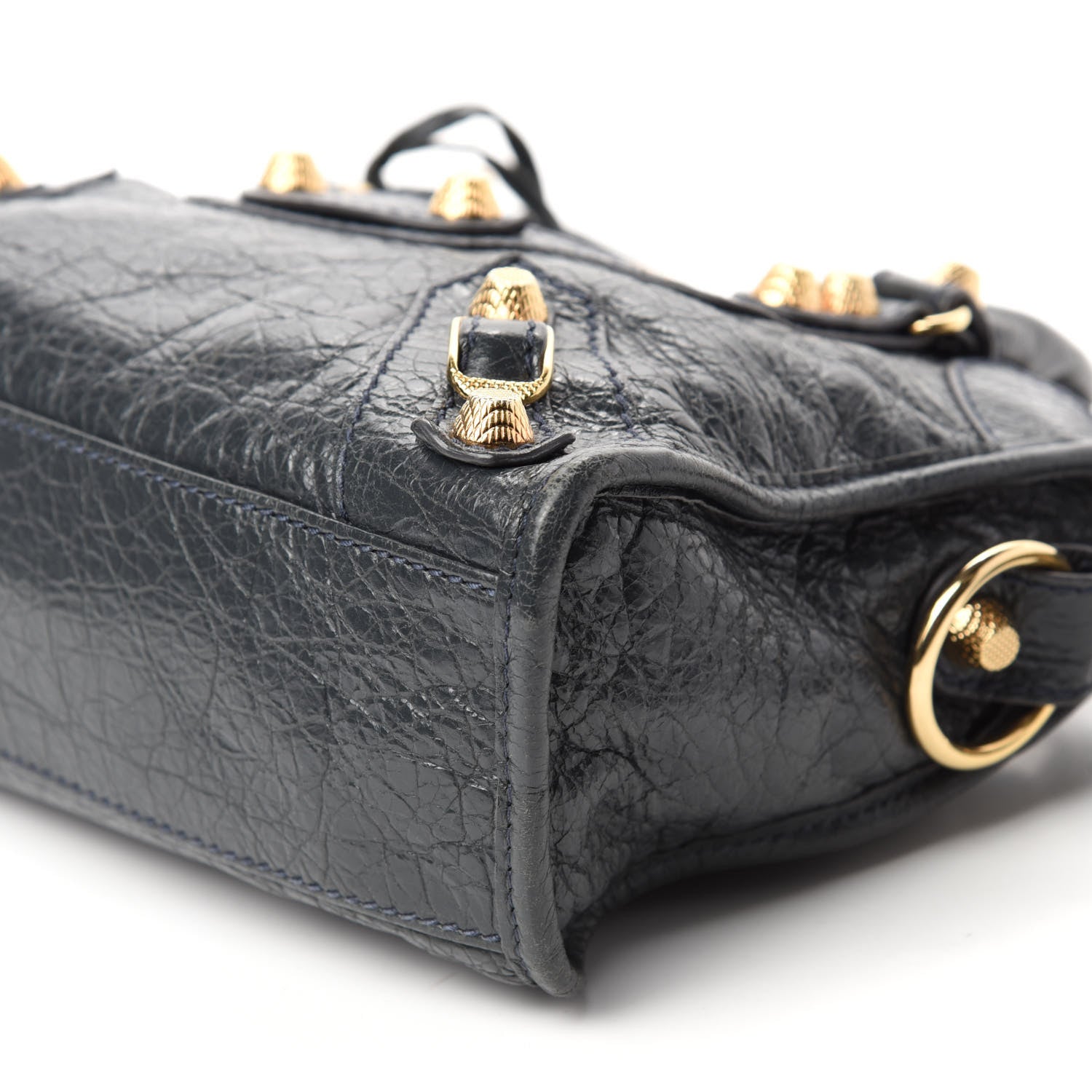 Balenciaga Agneau Giant 12 Gold Hardware Mini City Anthracite 7 of 14