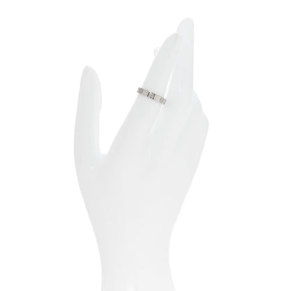 Cartier 18K White Gold 3.5mm LOVE Wedding Band Ring 50 5.25 2 of 4